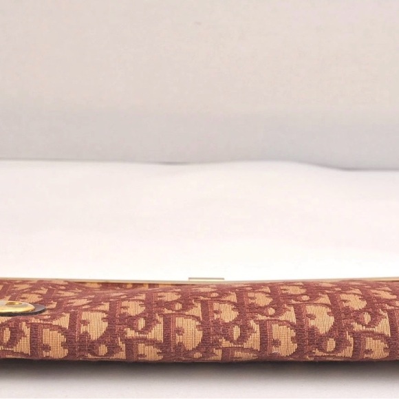 Dior Tan and Brown Monogram Clutch - Picture 7 of 8